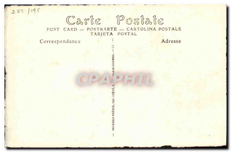 CPA Les maitres de l estampe Epoque Charles X Le cafe — Back