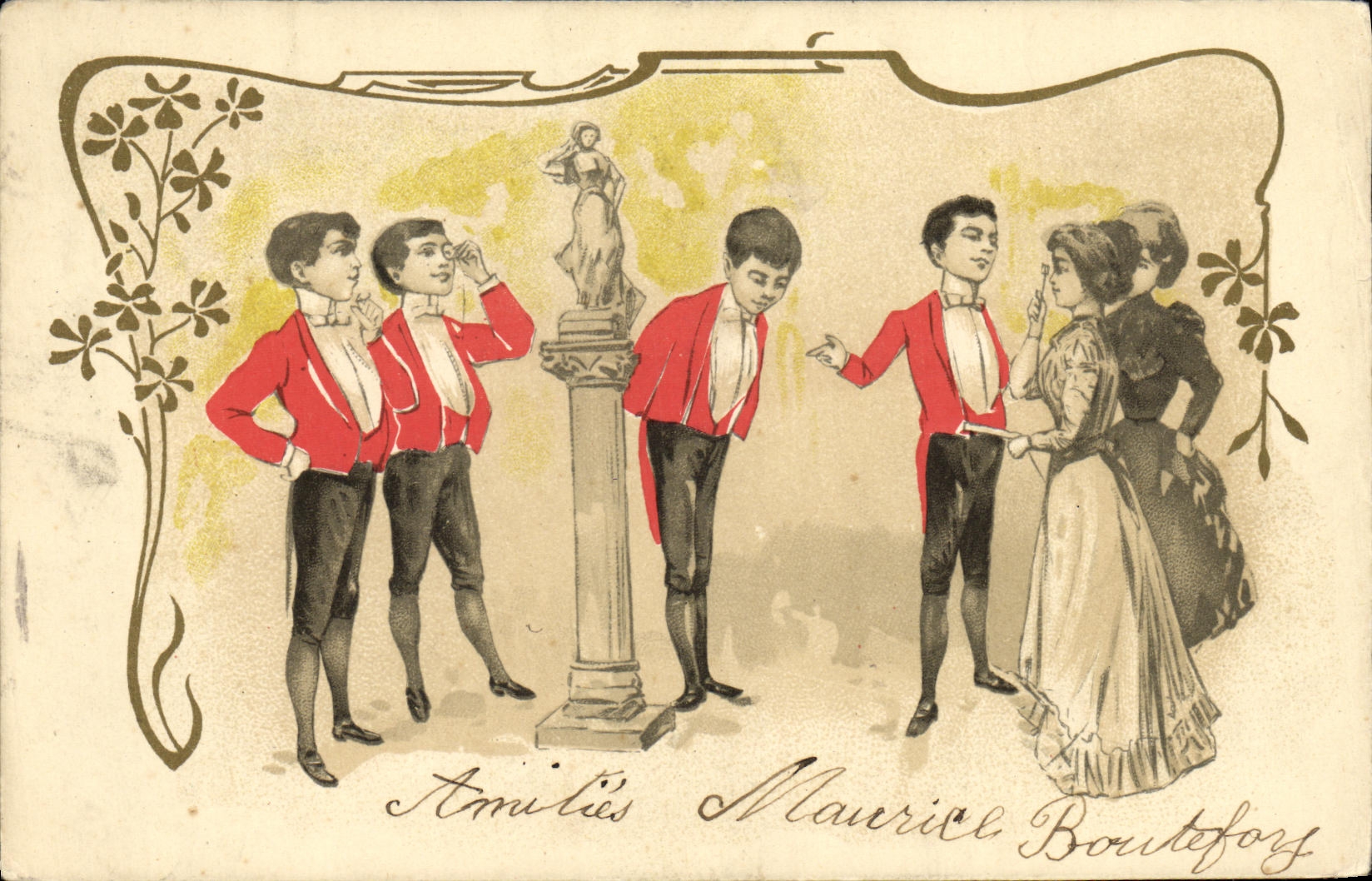 CPA Fantaisie Femme Enfants 