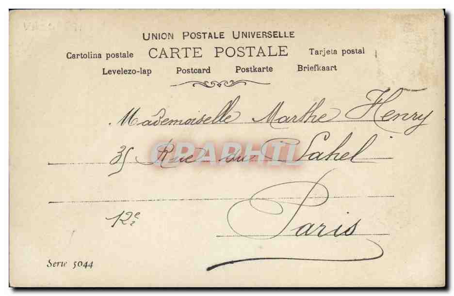 CPA Fantaisie Femme  — Verso