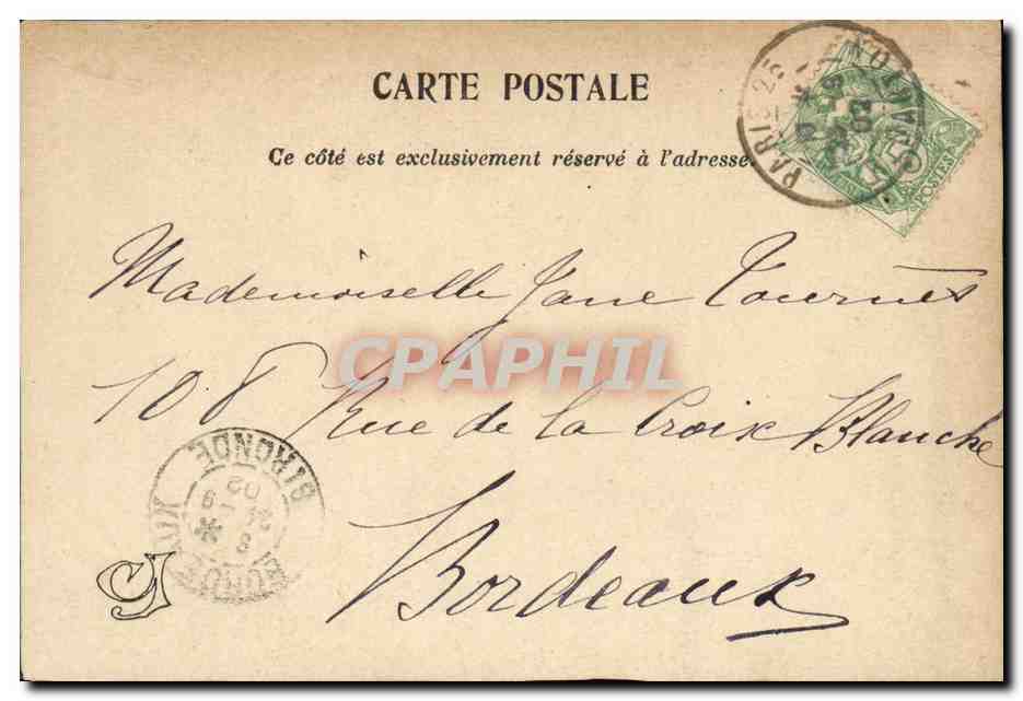 CPA Fantaisie Femmes  — Rückseite