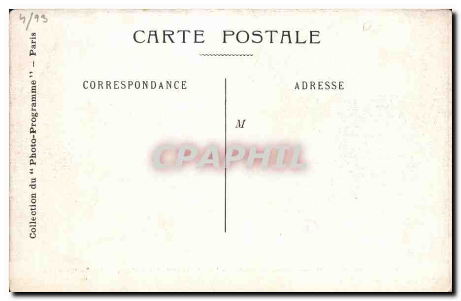 CPA Fantaisie Theatre Ambigu Roule ta bosse — Rückseite