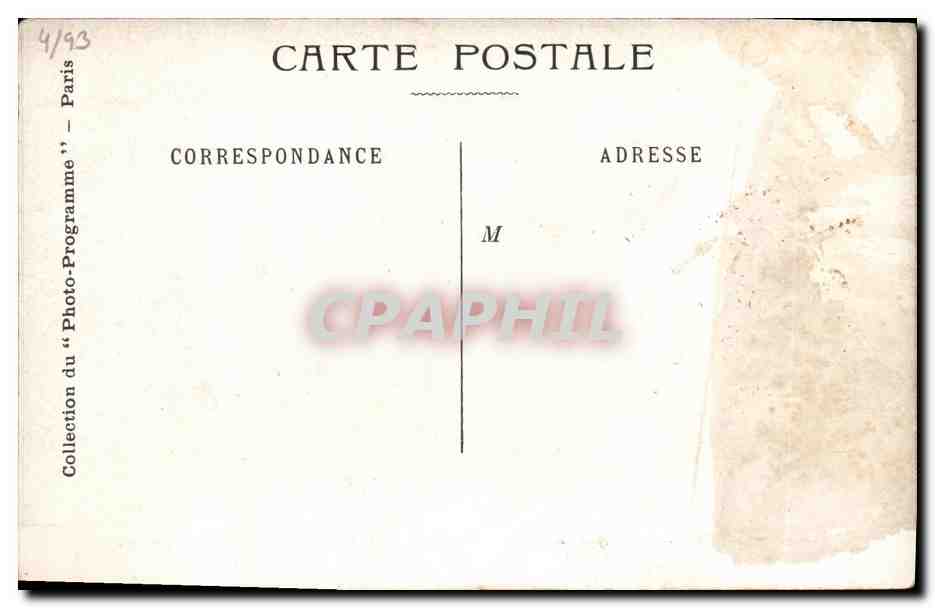 CPA Fantaisie Theatre Ambigu Roule ta bosse — Verso
