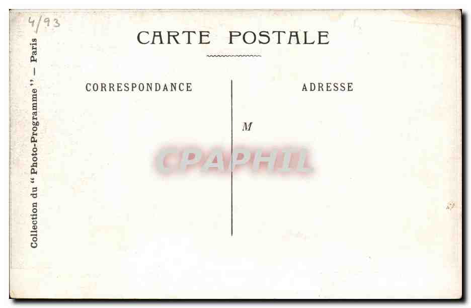 CPA Fantaisie Theatre Ambigu Roule ta bosse — Verso