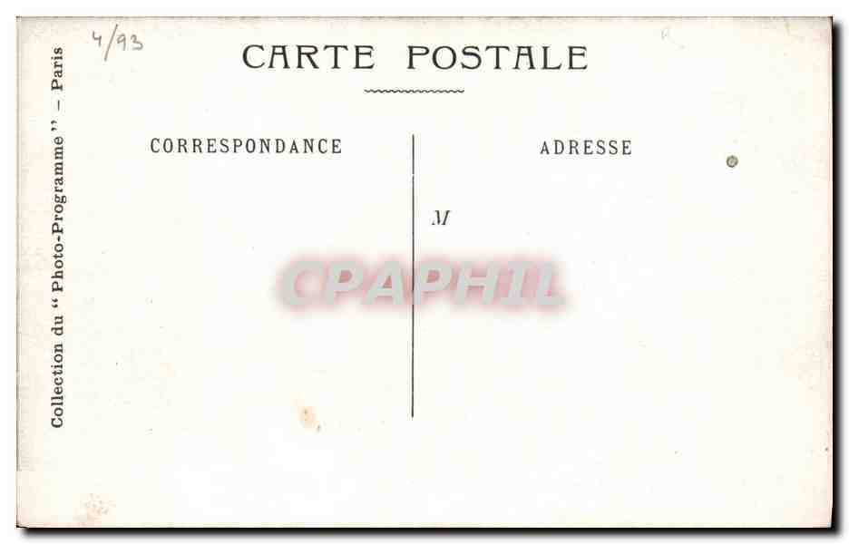 CPA Fantaisie Theatre Ambigu Roule ta bosse — Verso