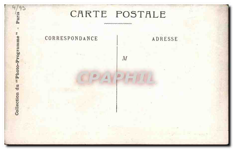 CPA Fantaisie Ambigu Roule ta bosse Theatre  — Verso