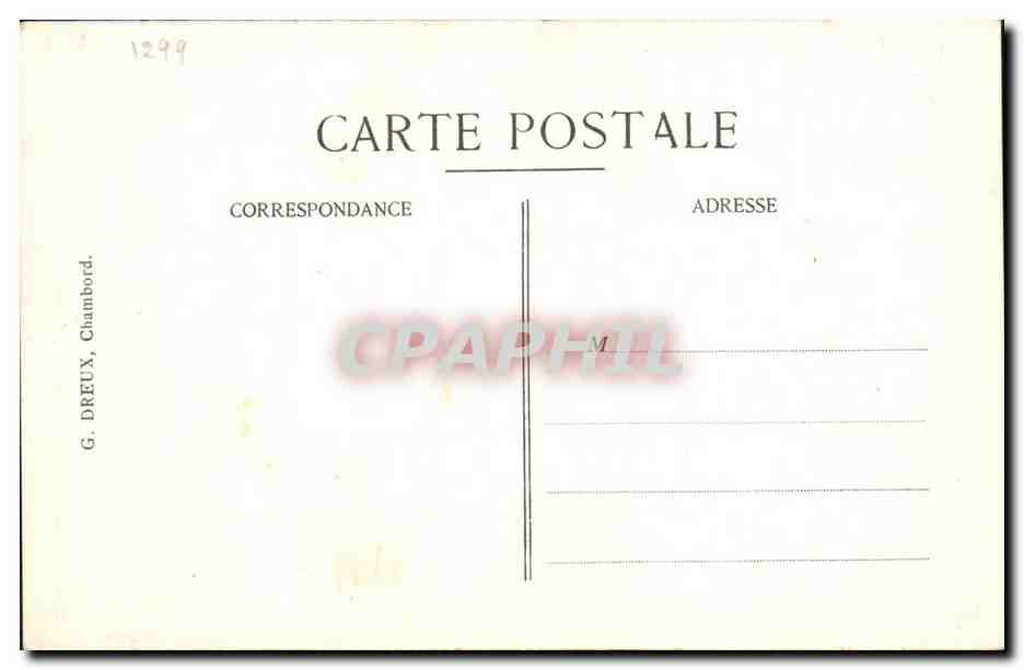Carte généalogique des Valois — G. Dreux, Chambord — N° 2 — Reverso