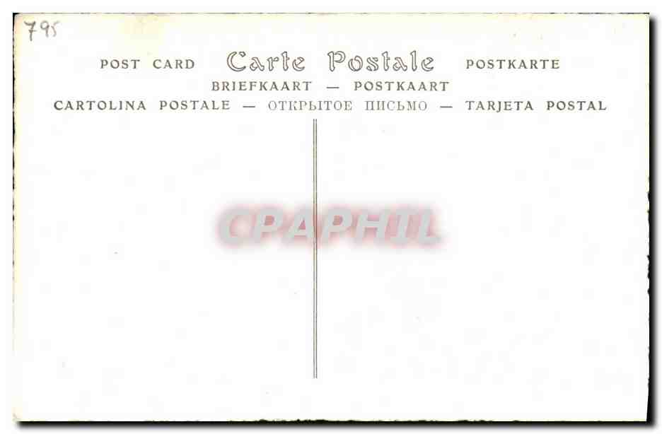 CPA Fantaisie Moeurs et coutumes de l ancien Paris Le cafe 1820 — Rückseite