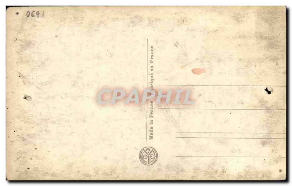 Boxeur Eugène Criqui — Paris — A.N. Paris — Verso