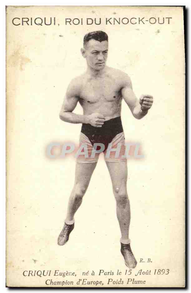 CRIQUI Eugène, Champion d'Europe Poids Plume — R. B. Éditeur