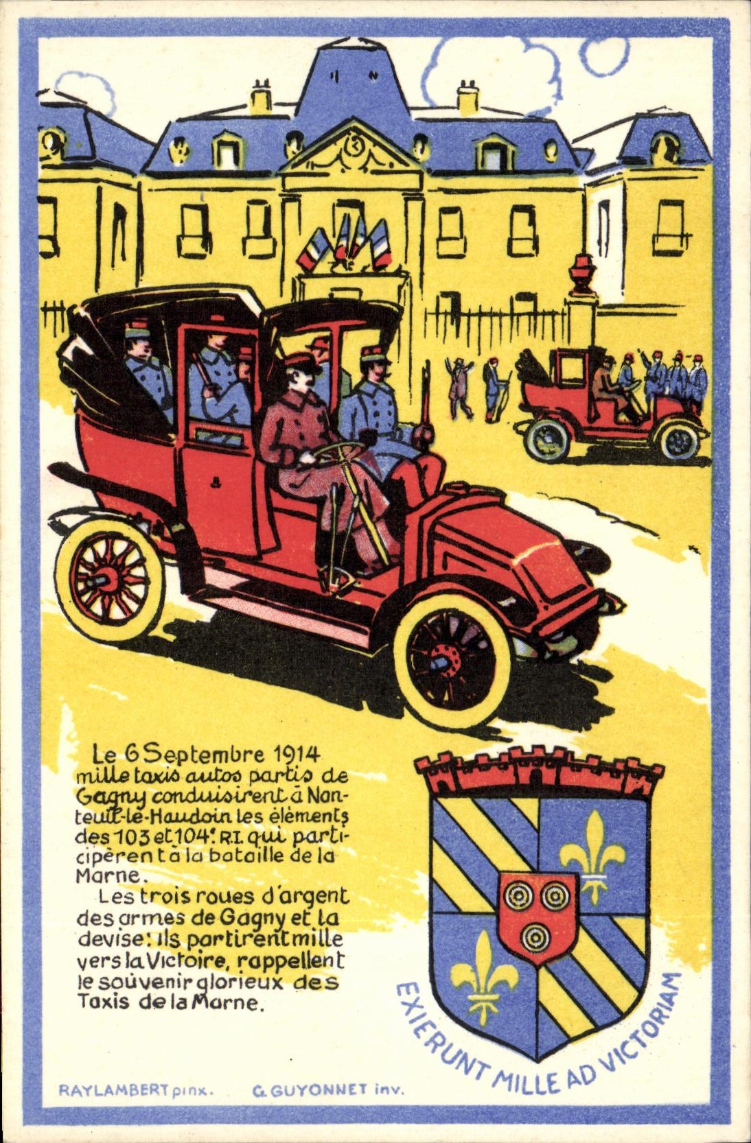 CPA Taxis de Gagny Militaria Automobile 