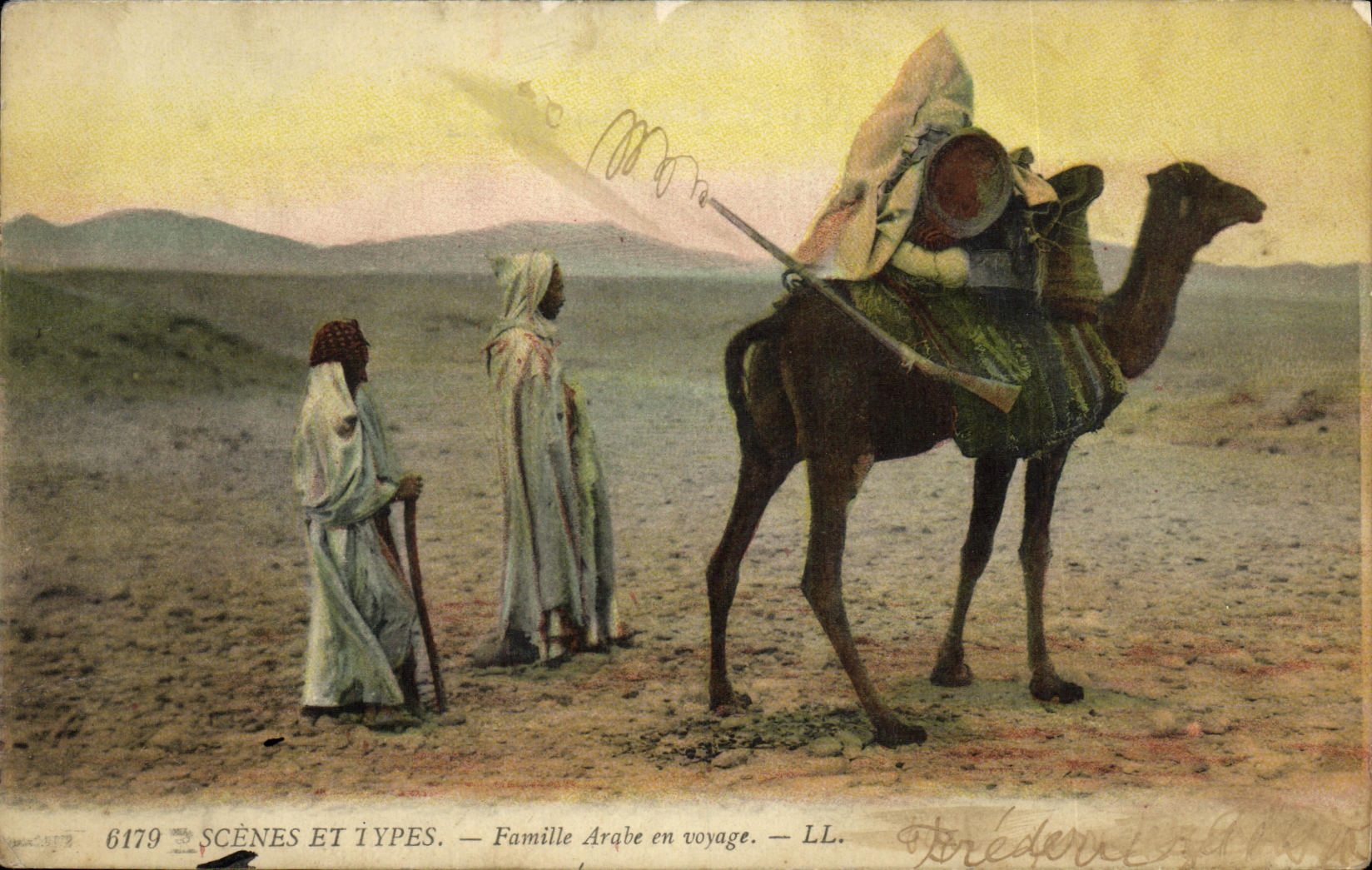 Arab Family on a Journey — Scenes and Types, n° 6179 — LL.