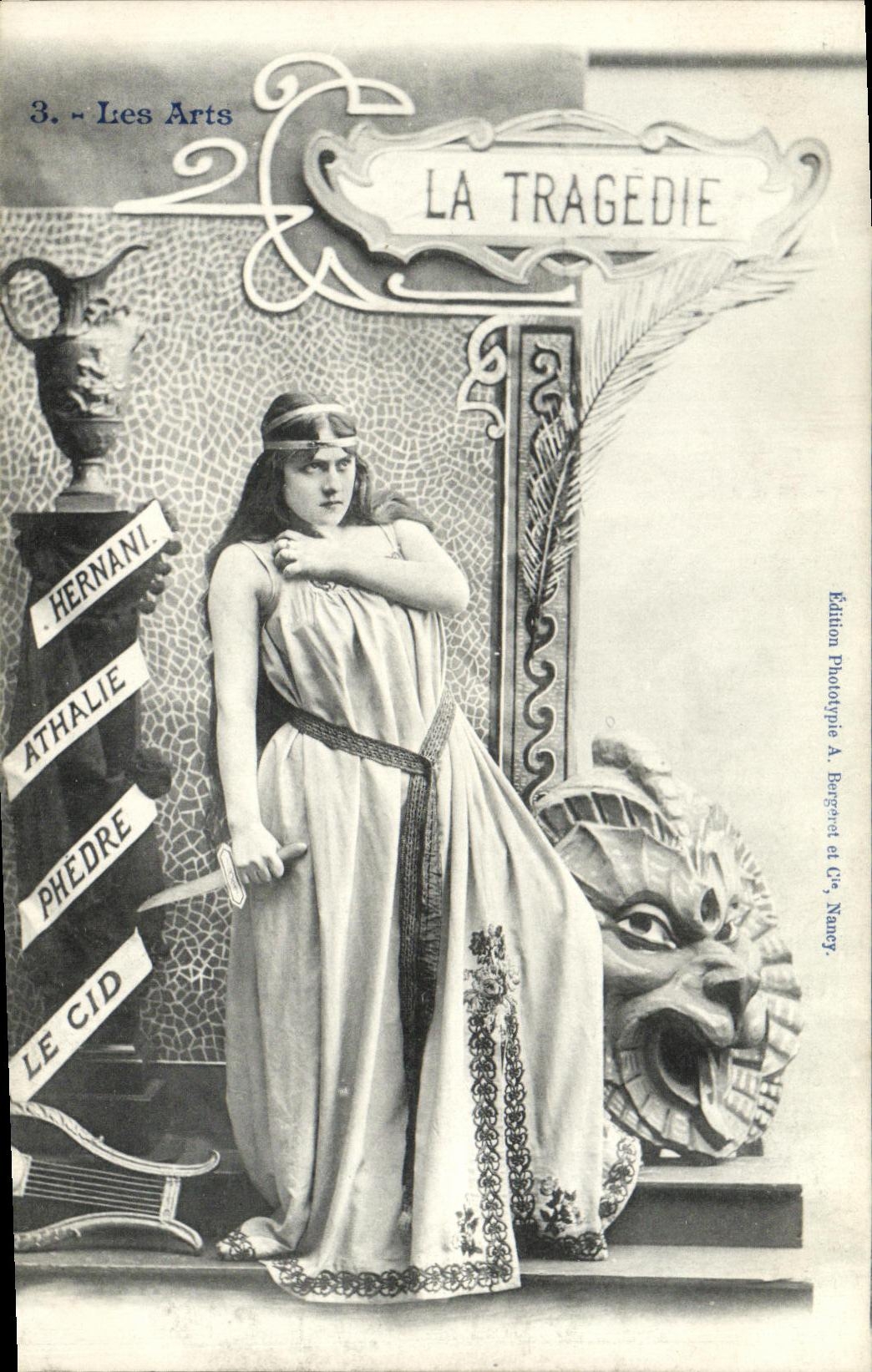 La Tragédie — représentation théâtrale — Édition Phototype A. Barguet et Cie, Nancy