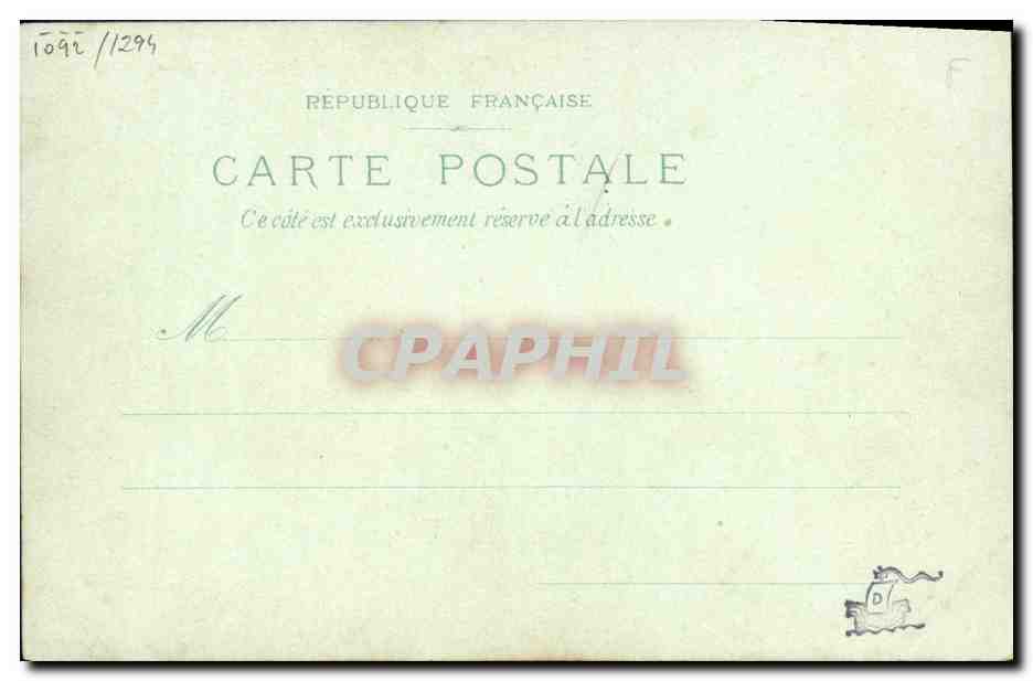 CPA Paris Les coulisses des varietes — Verso