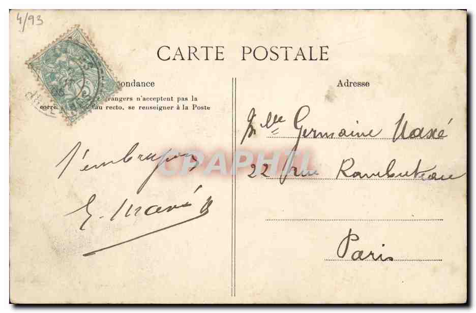CPA Theatre Ambigu Les dernieres cartouches Jules amry  — Verso