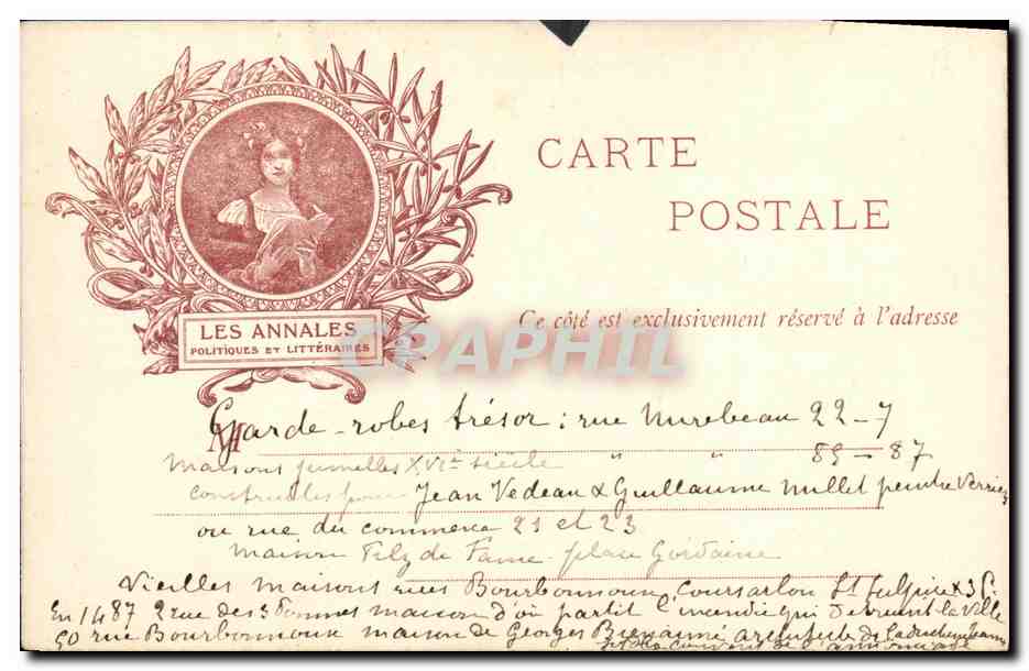 CPA Severine Gyp Marni Les annales  — Rückseite