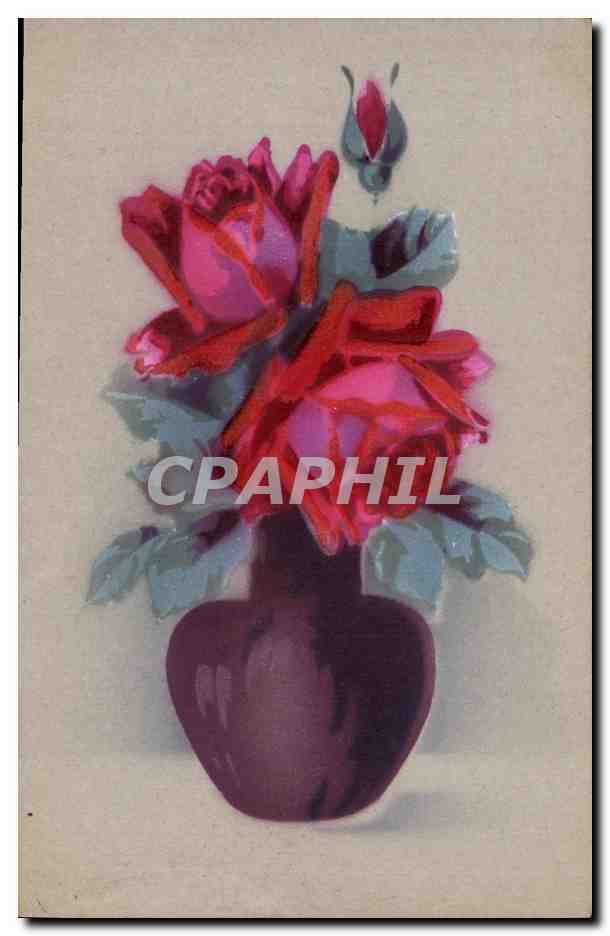 CPA Fantaisie Fleurs 