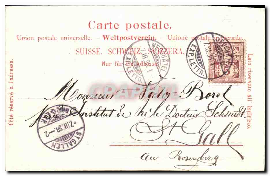 Ticino — Éditeur Beres's Wieland & Cylanch — n° de série non visible — Reverso