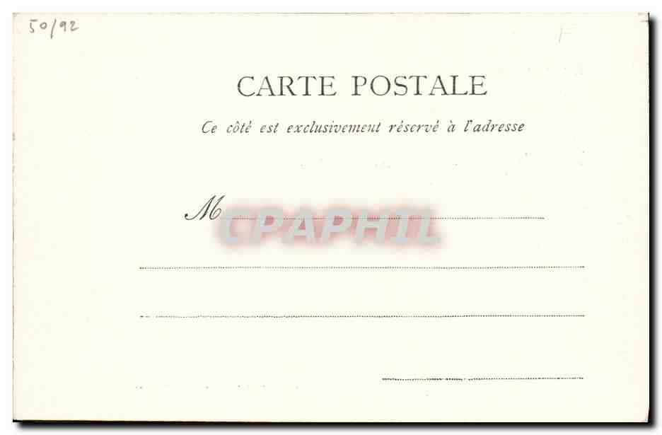 CPA Fantaisie Femme Mlle Mars comedienne Theatre  — Verso