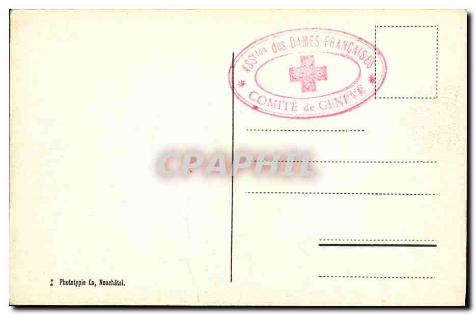 CPA Geneve Rade Eaux Vives et Mont Blanc Bateau  — Verso