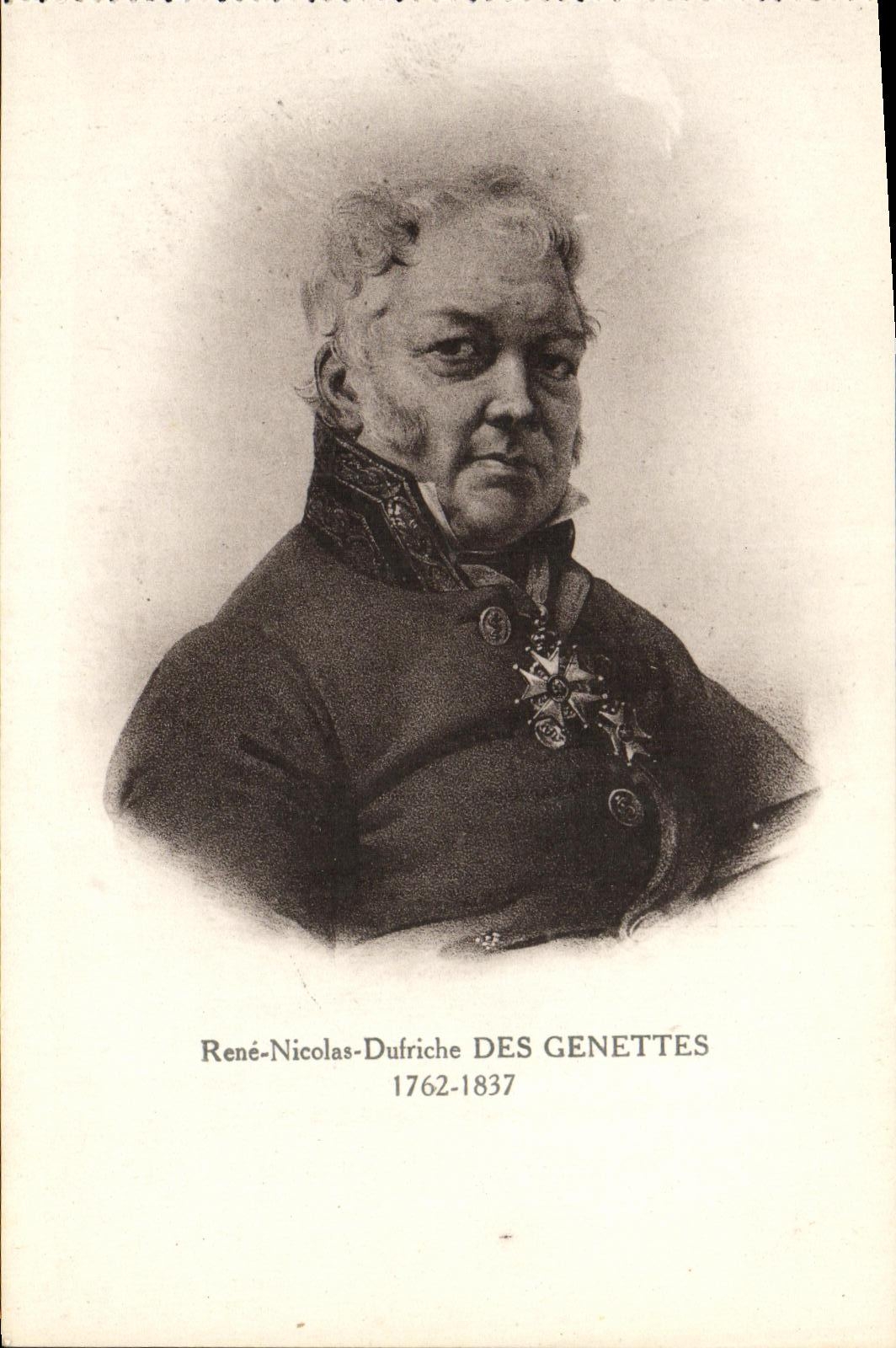 CPA Rene Nicolas Dufriche des Genettes 1762 187 Medecin des armees Professeur
