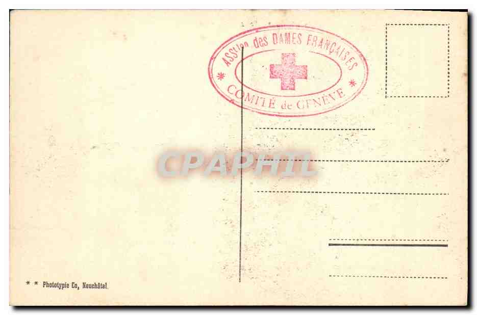 CPA Geneve Ile JJ Rousseau et Mont Blanc  — Rückseite