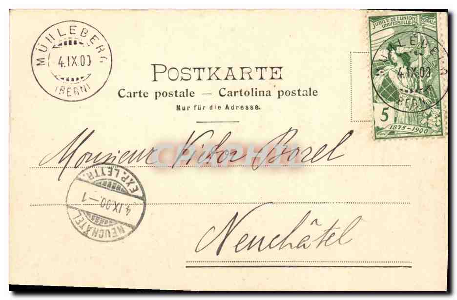 CPA Bern Munster — Rückseite