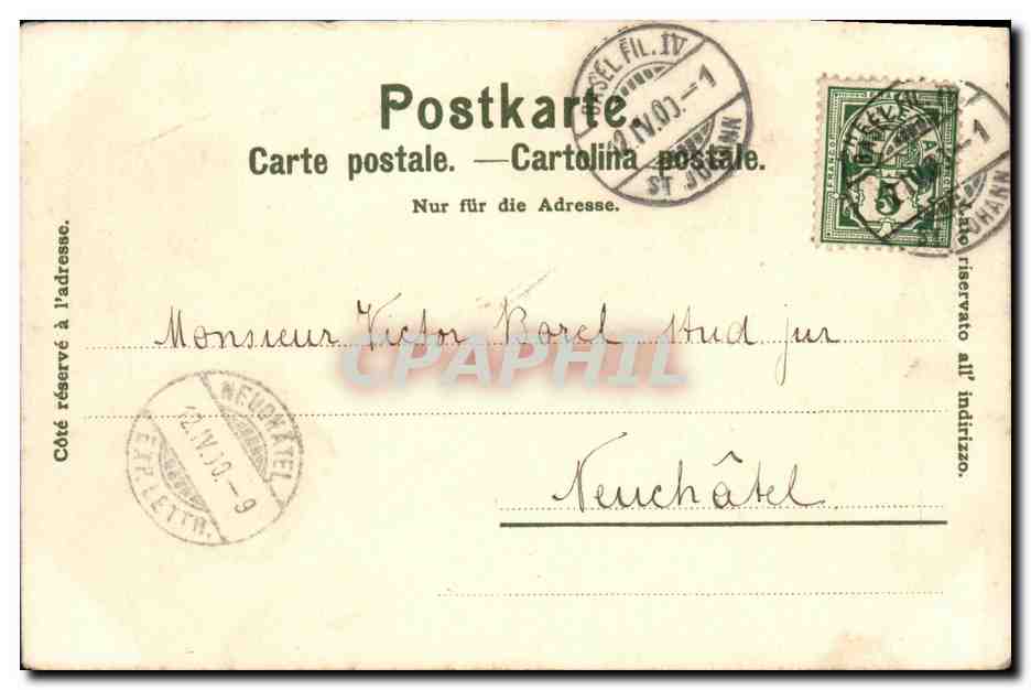 CPA Suisse Basel  — Rückseite