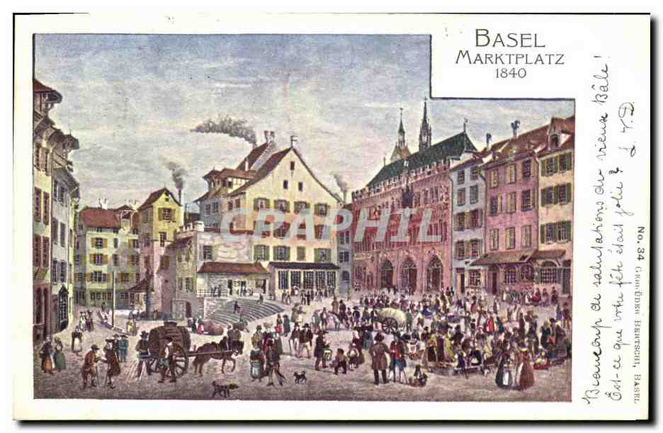 CPA Suisse Basel Marktplatz 1840