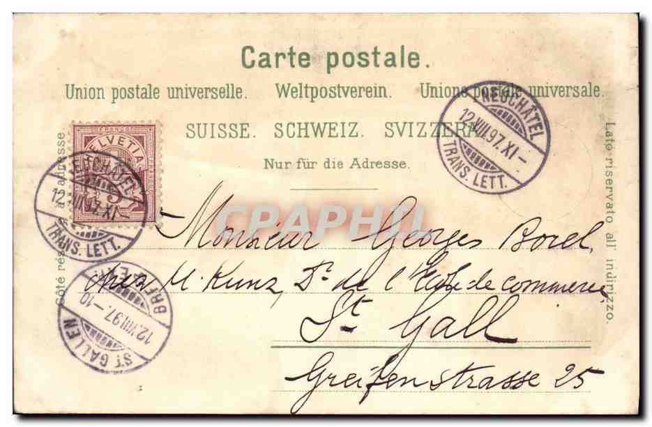 Luzern et les Alpes — Carl Kunzli, Zurich, N°13 — Reverso
