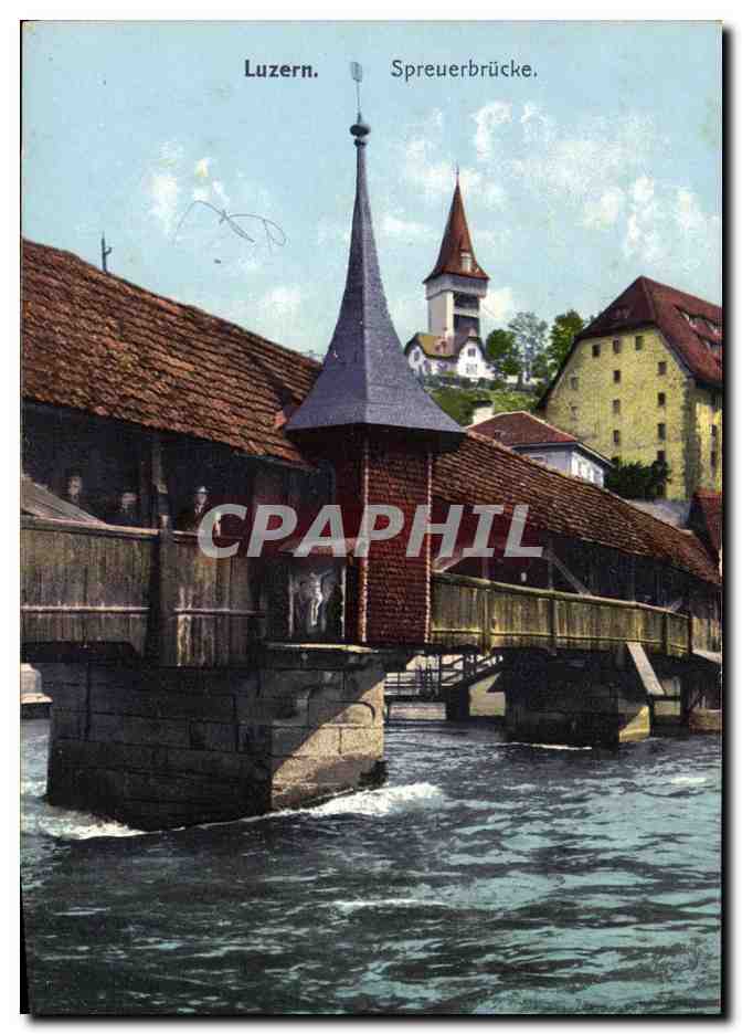 CPA Suisse Luzern Spreuerbrucke 