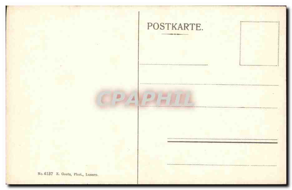 CPA Suisse Luzern Spreuerbrucke  — Rückseite