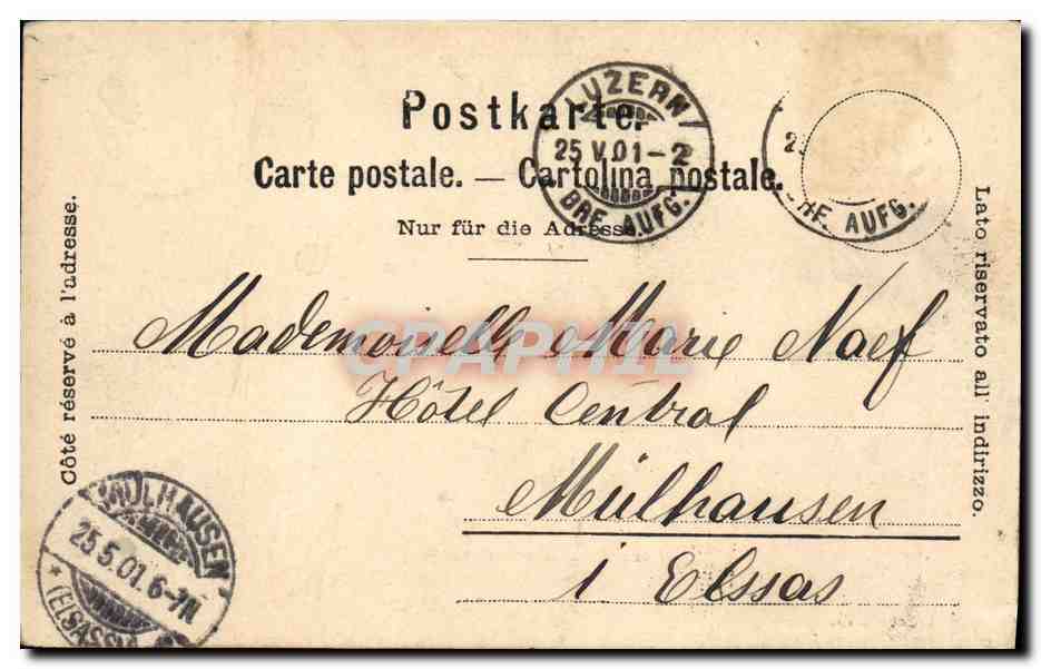 CPA Suisse Luzern Schweizerhofquai — Back