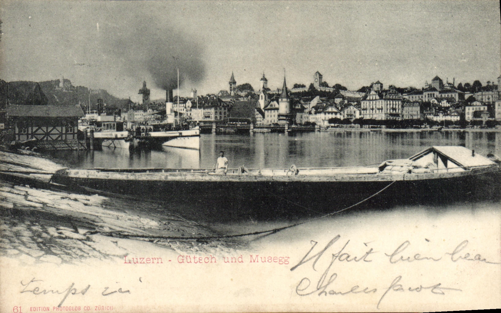 CPA Suisse Luzern Gutech und Musegg Bateaux 