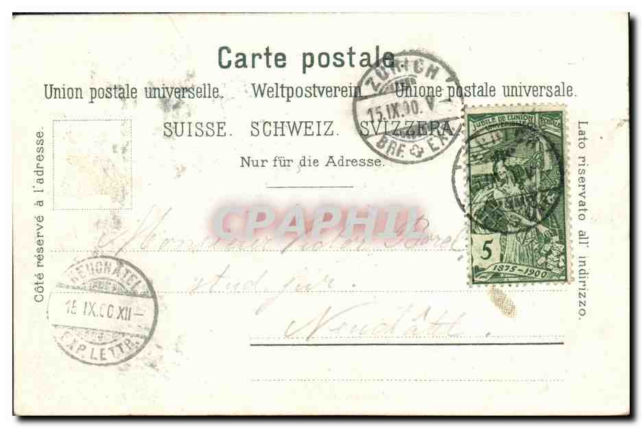 Tonhalle — Zurich — Postkartenverlag Künzli, n° 3594 — Reverso