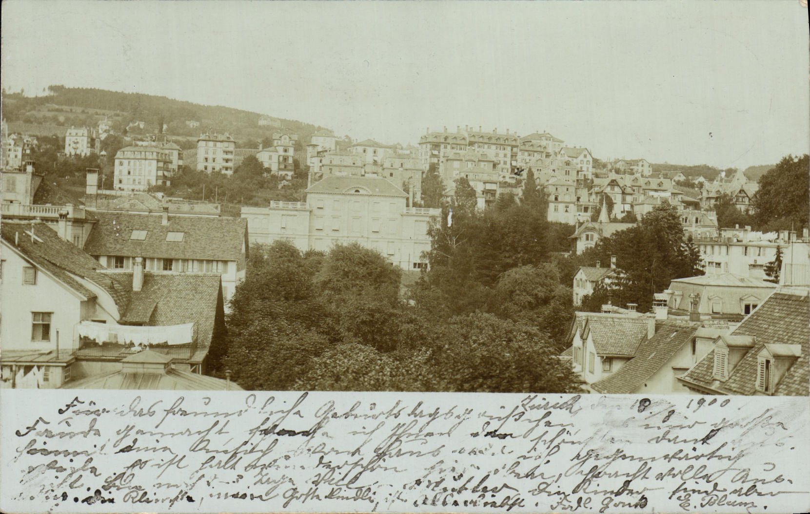 CARTE PHOTO Suisse Zurich 