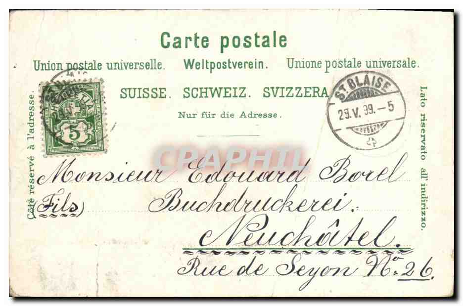 CPA Suisse Zurich  — Back