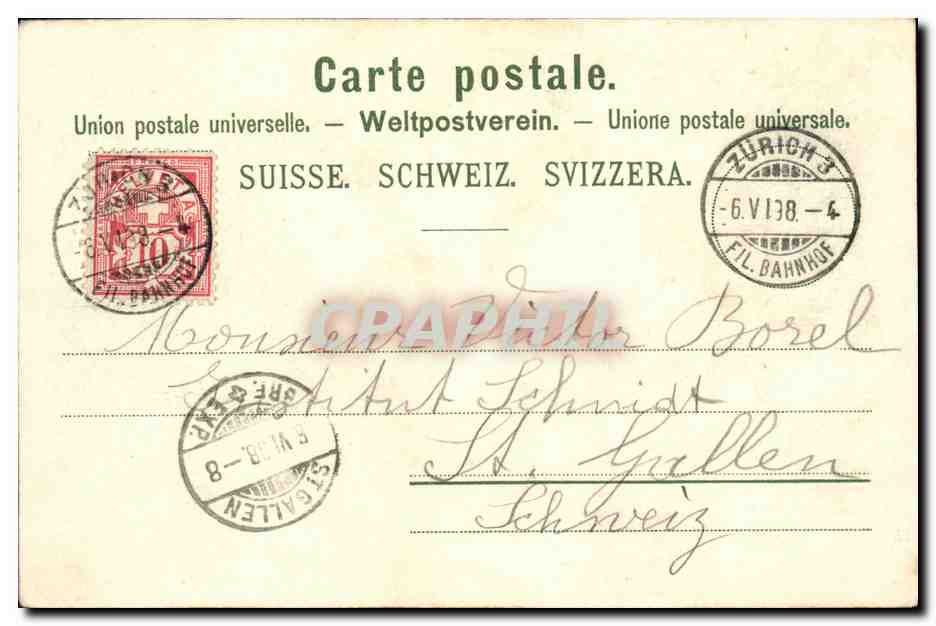 CPA Suisse Zurich Tonhalle — Verso