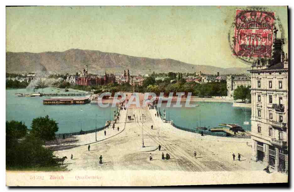 Zurich — Quai de la Neuchâtel — éditeur anonyme, n° 5132