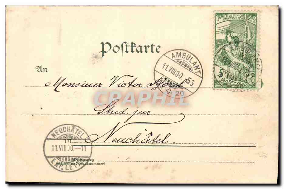 Zofingen — Unterer Eingang — Geb. Metz, Tübingen à Basel, n° 344 — Reverso