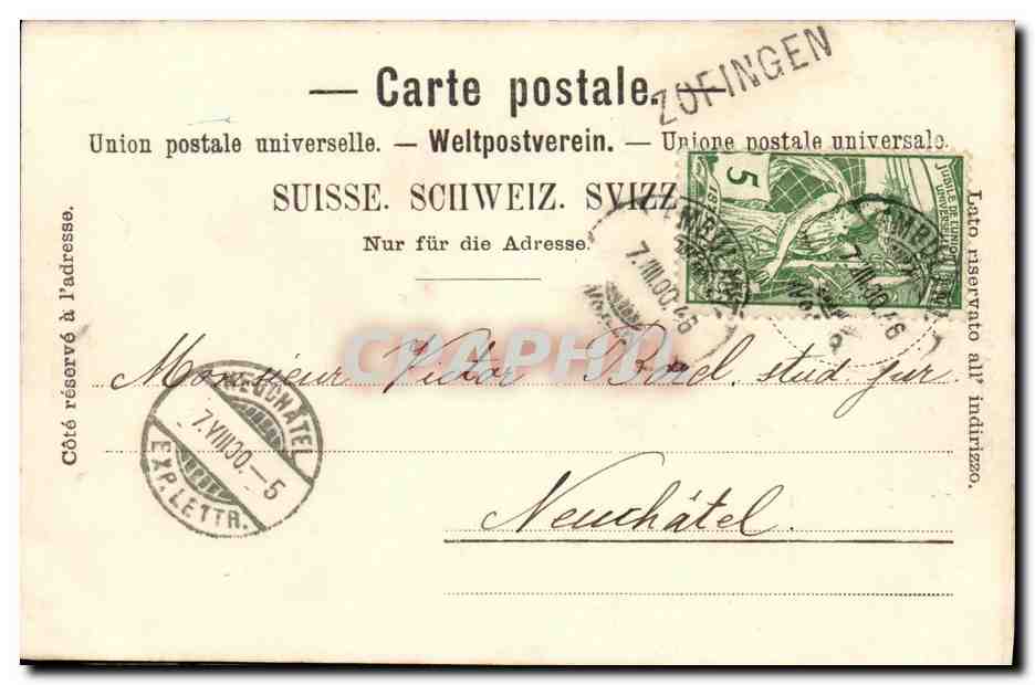 CPA Suisse Zofingen Grabenstrasse — Back