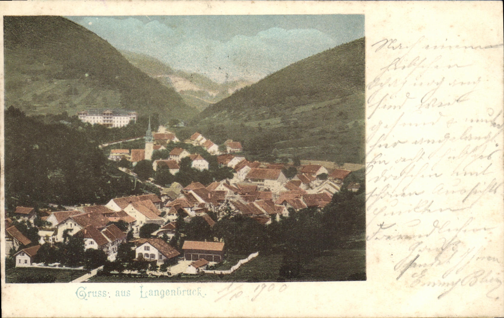 CPA Suisse Gruss aus Langenbruck