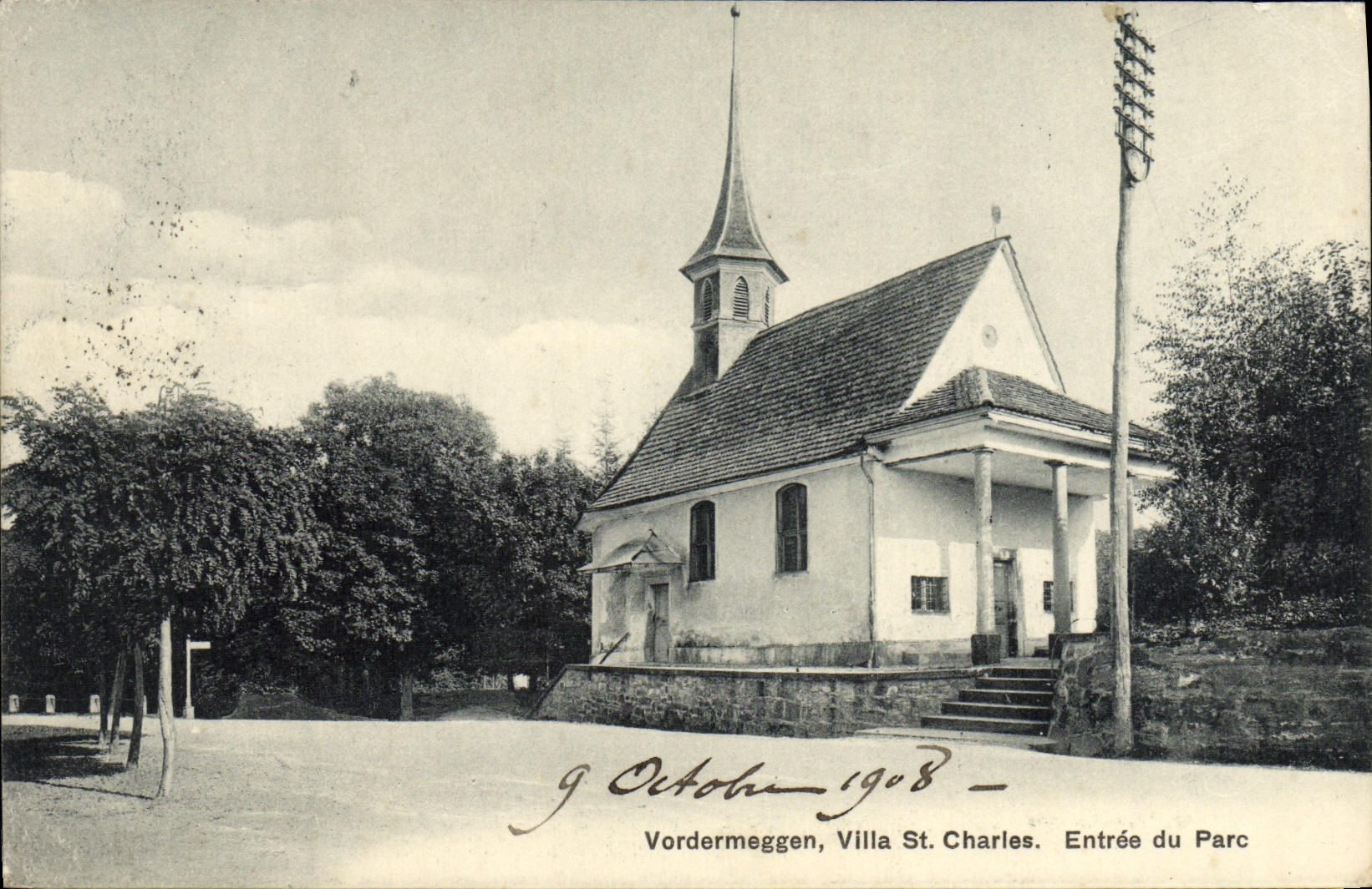 CPA Suisse Vordermeggen Villa St Charles Entree du parc 