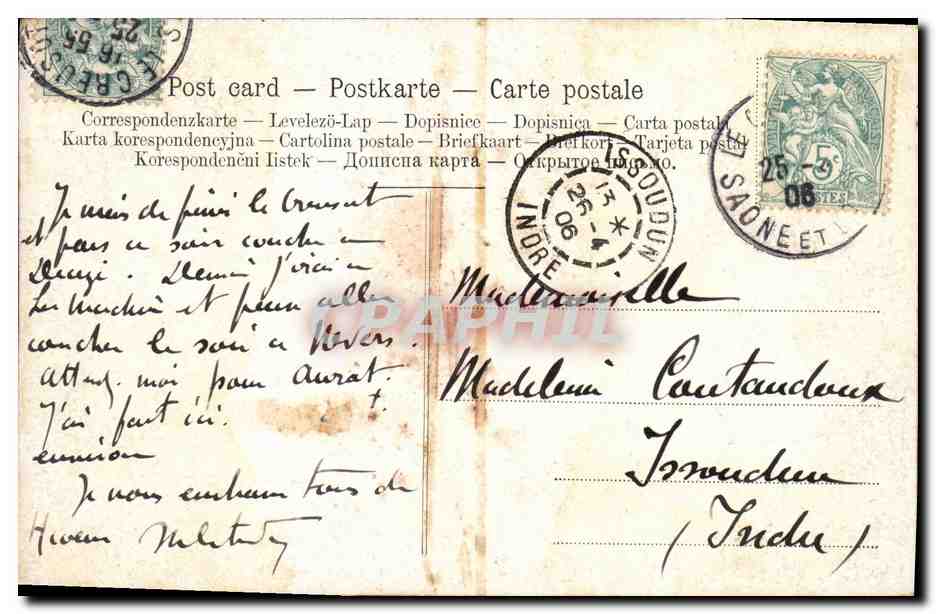 CPA Suisse Wetterhorn  — Rückseite