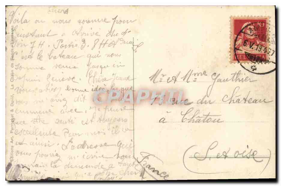 CPA Suisse Montreux Le debarcadere Bateau  — Rückseite