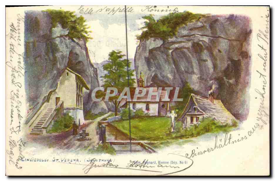CPA Suisse St Verena Carte 1899