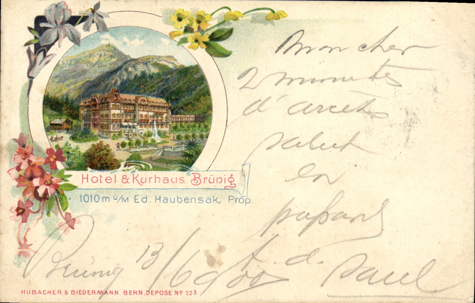 CPA Suisse Hotel Kurhaus Brunig 