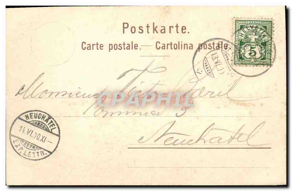 CPA Suisse Hotel Kurhaus Brunig  — Rückseite