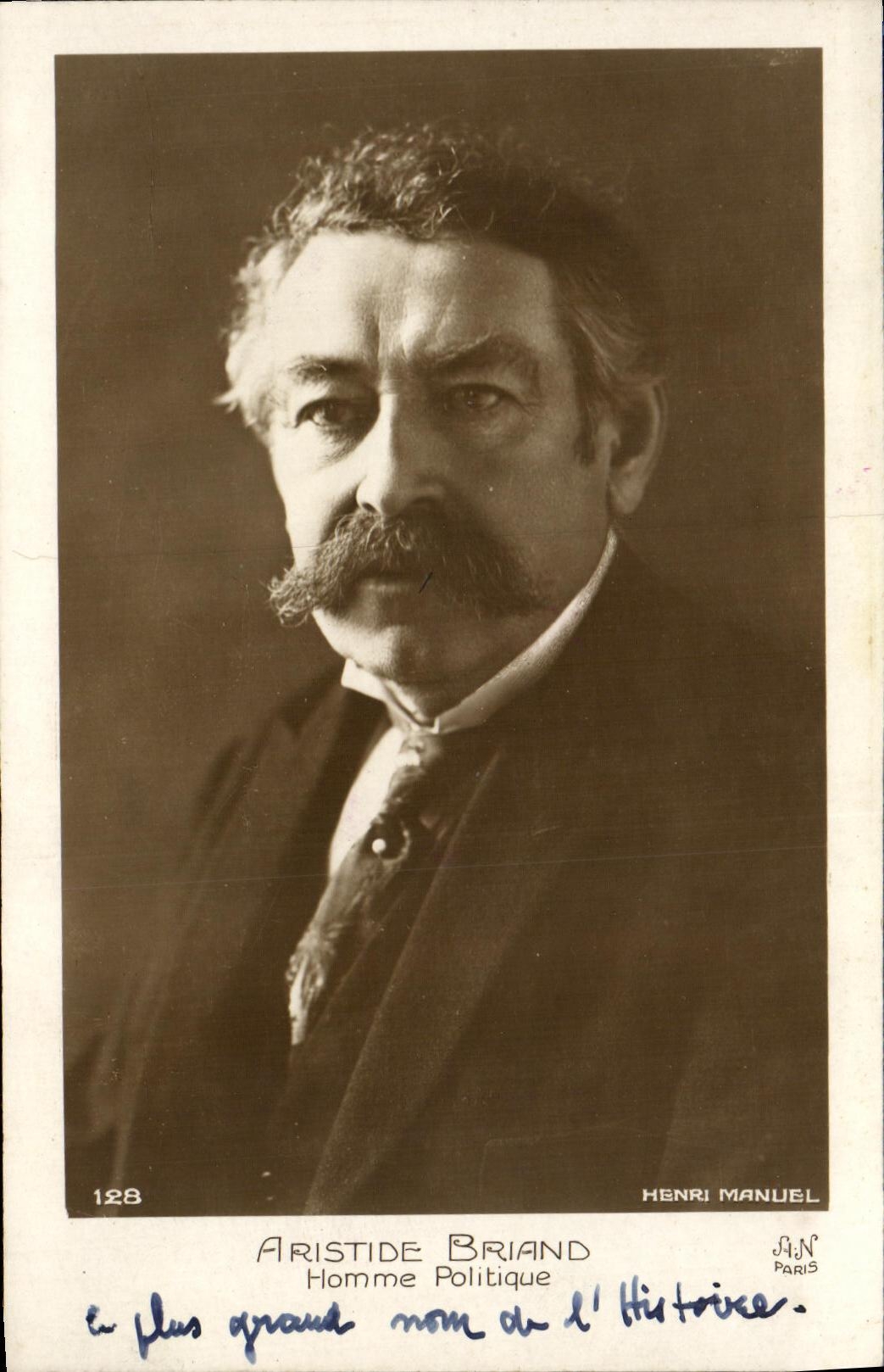 Aristide Briand — Homme Politique — Henri Manuel, Paris