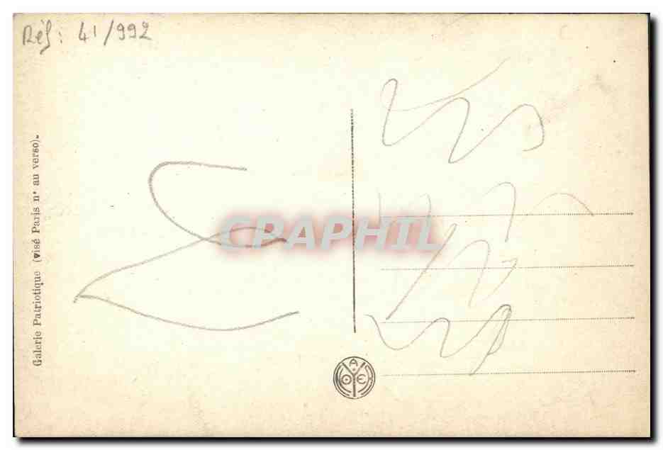 CPA Venizelos Homme d Etat grec Grece — Rückseite