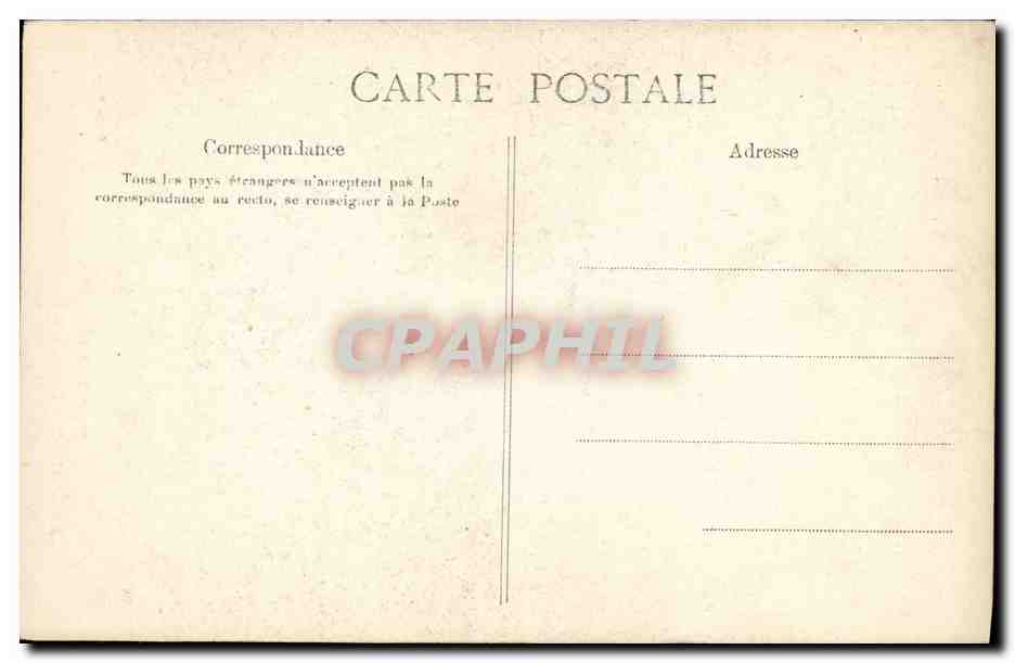 CPA President de la Republique Fallieres — Verso